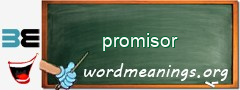 WordMeaning blackboard for promisor